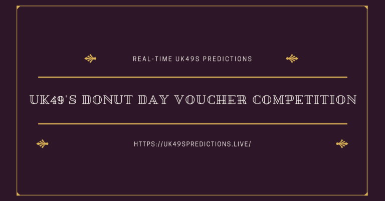 UK49’s Donut Day Voucher Competition